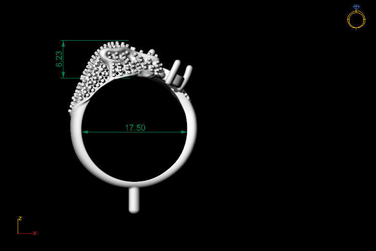 Panther Ring 3D print model_17