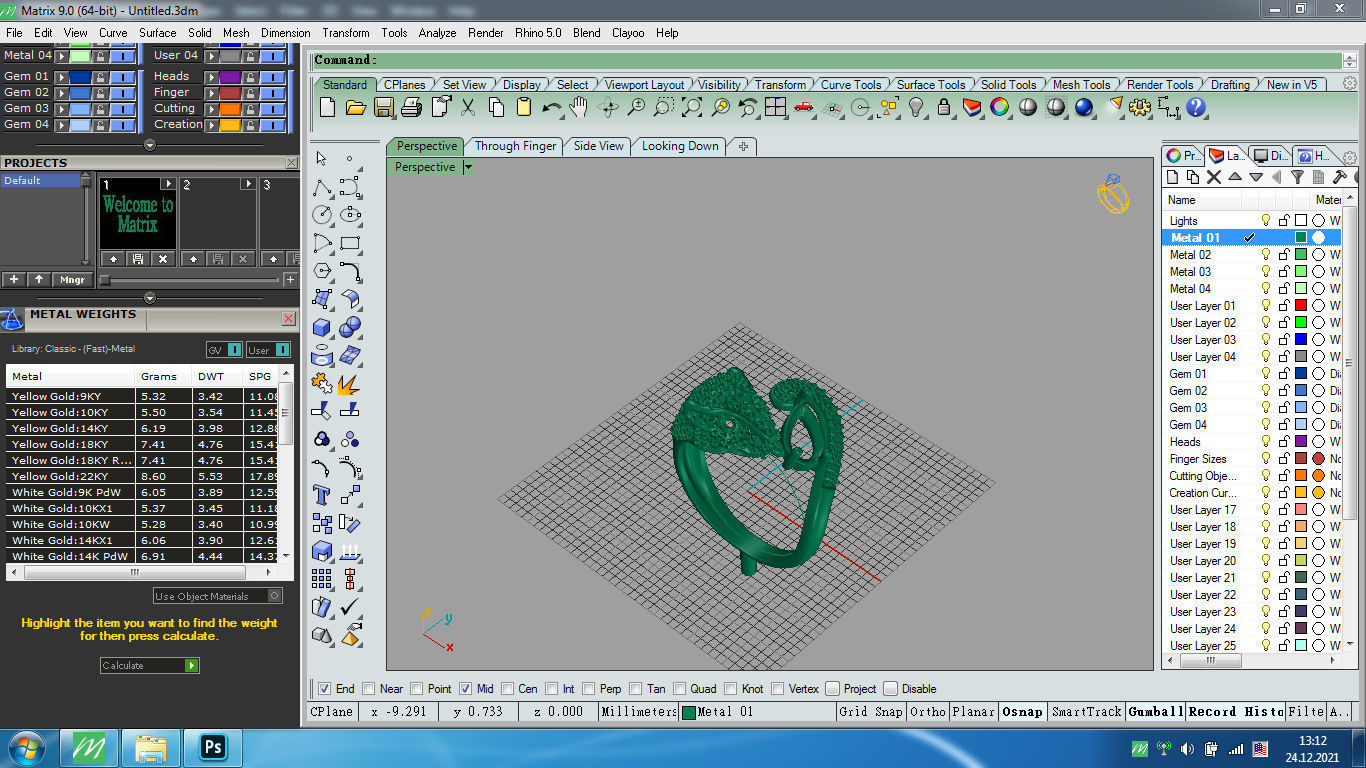 Panther Ring 3D print model_9