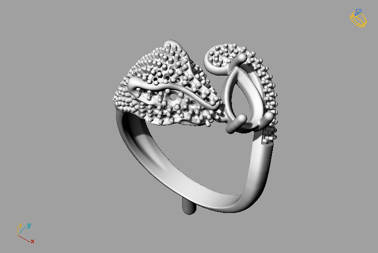 Panther Ring 3D print model_19