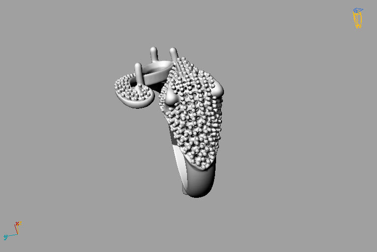 Panther Ring 3D print model_8