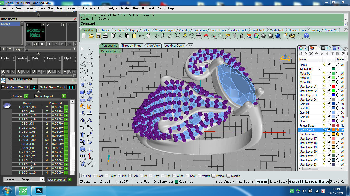 Panther Ring 3D print model_11