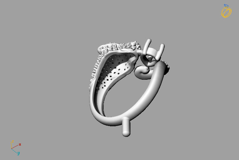 Panther Ring 3D print model_7