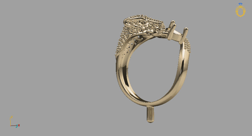 Panther Ring 3D print model_15