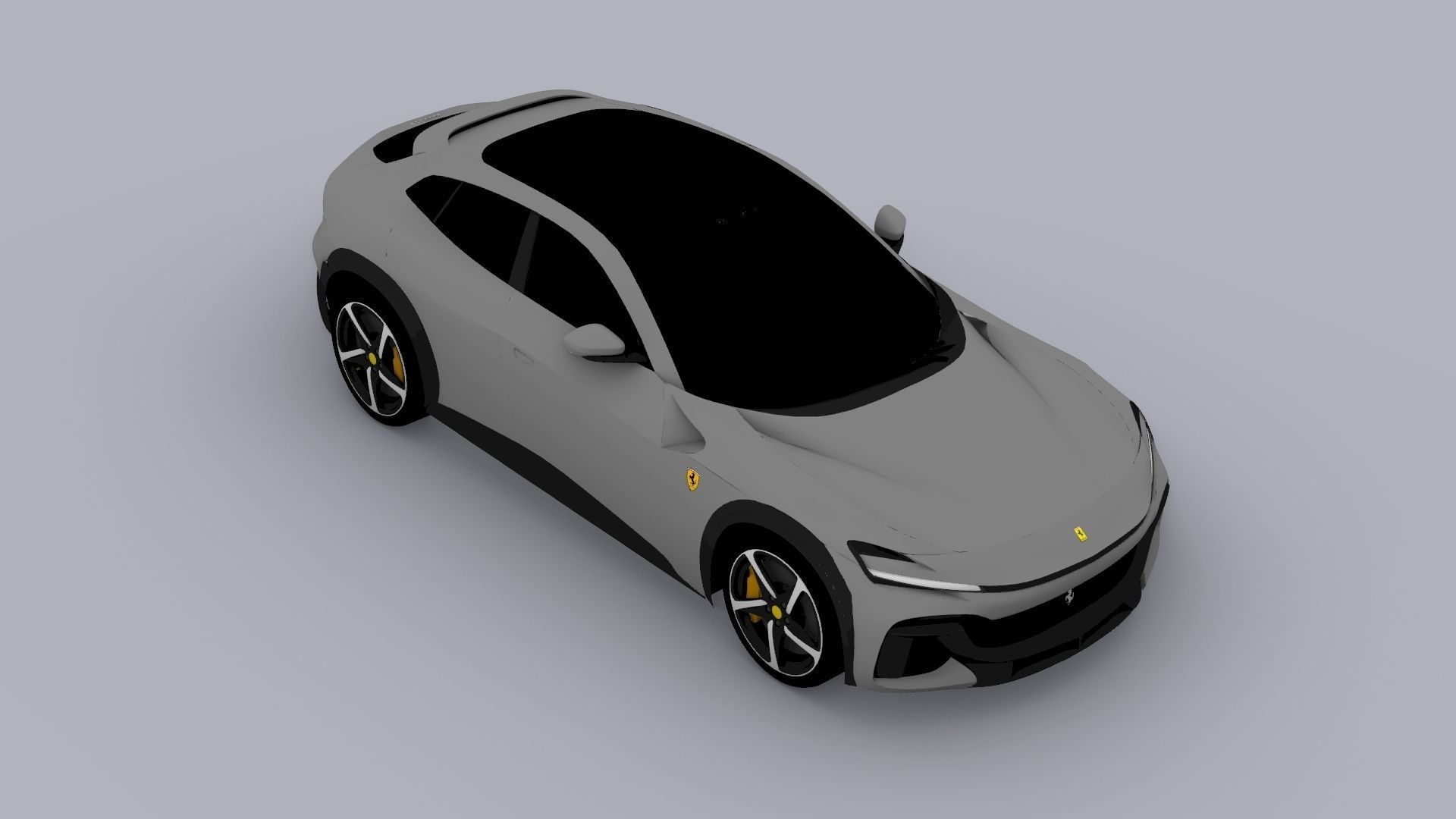 Ferrari Purosangue 2023 Low-poly 3D model_20