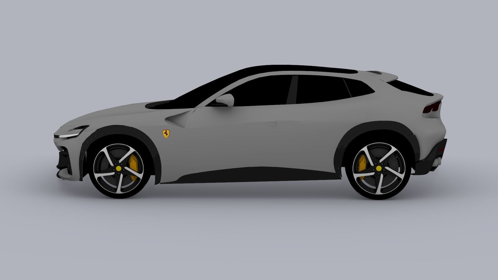 Ferrari Purosangue 2023 Low-poly 3D model_19
