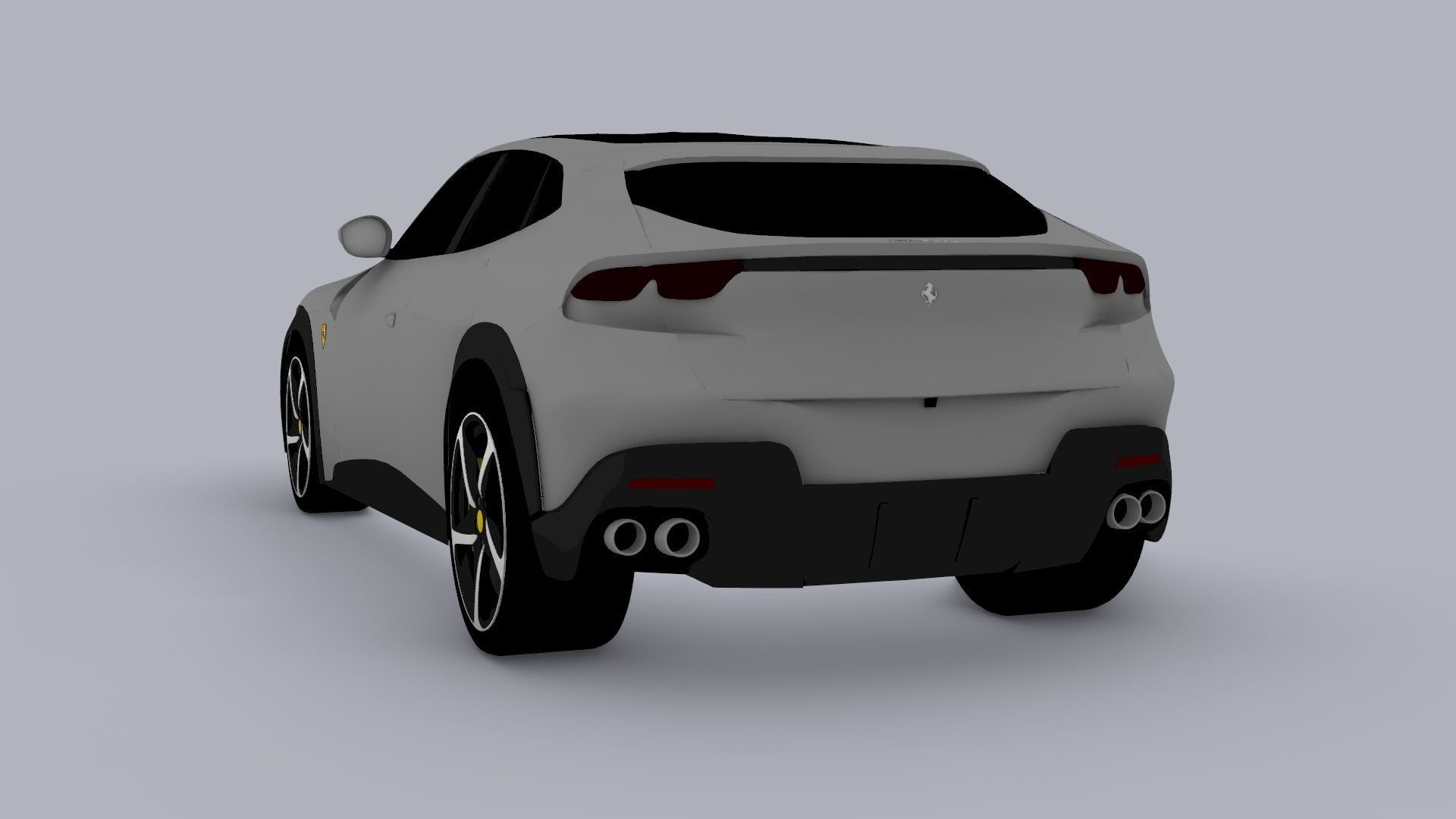 Ferrari Purosangue 2023 Low-poly 3D model_18