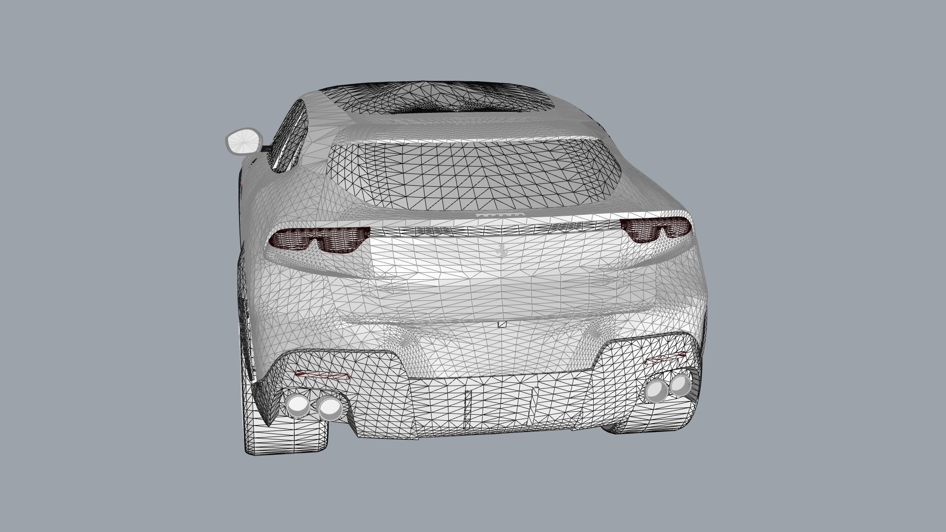 Ferrari Purosangue 2023 Low-poly 3D model_39