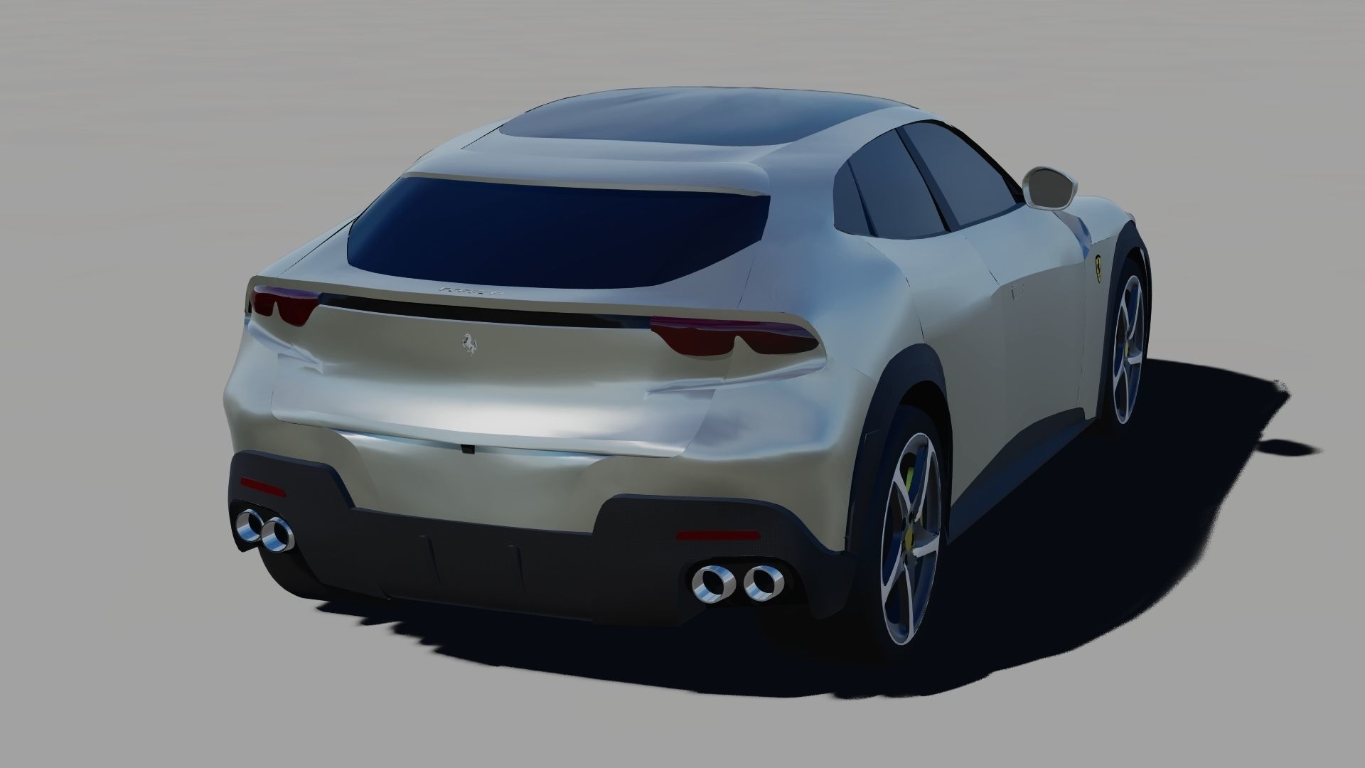 Ferrari Purosangue 2023 Low-poly 3D model_8