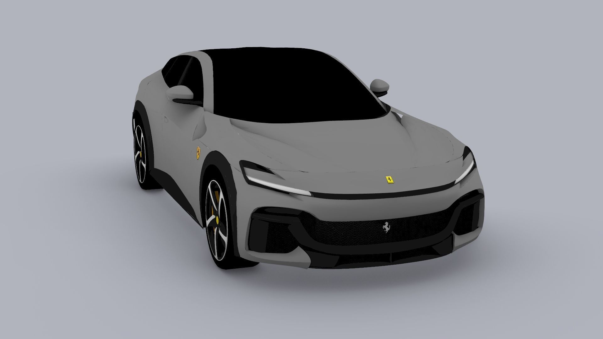 Ferrari Purosangue 2023 Low-poly 3D model_27