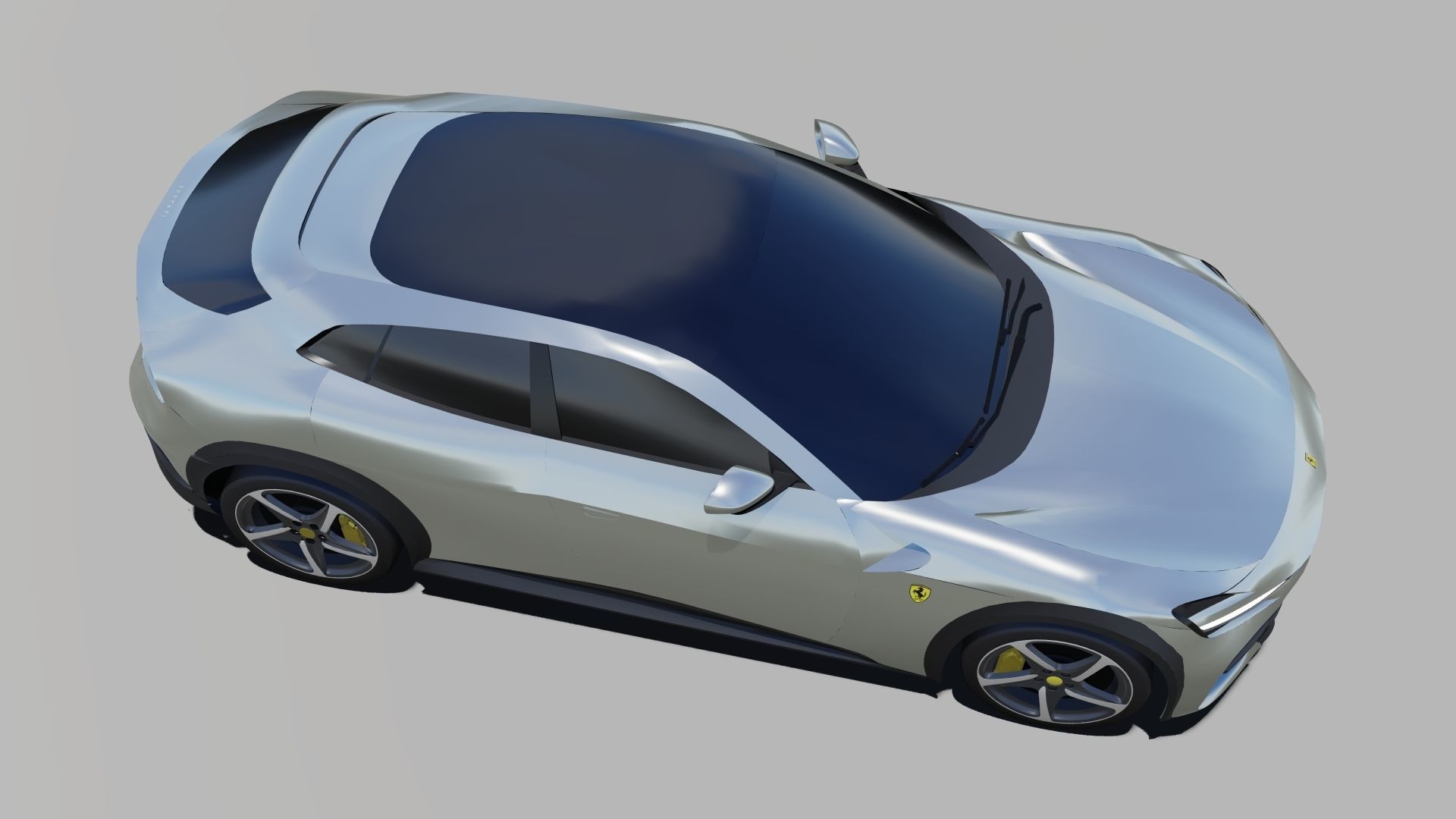 Ferrari Purosangue 2023 Low-poly 3D model_6
