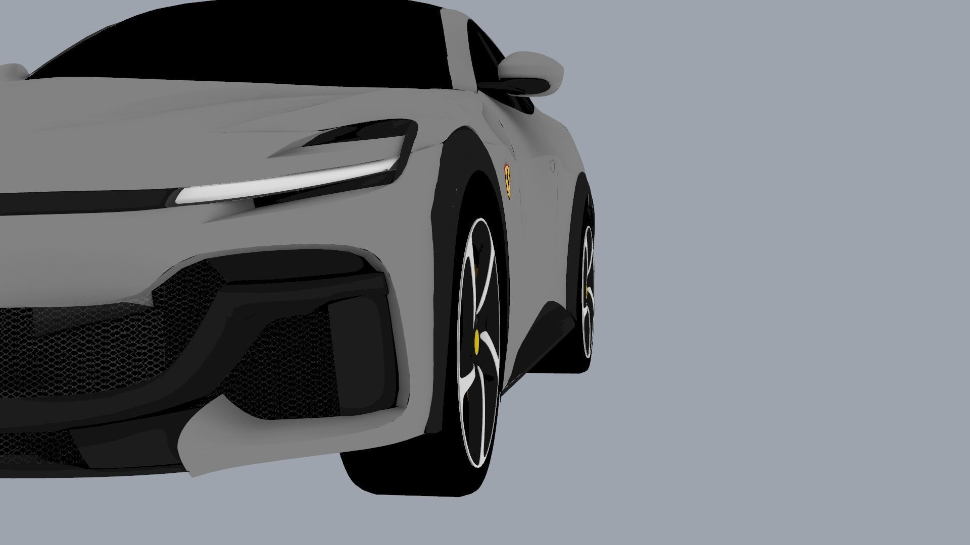 Ferrari Purosangue 2023 Low-poly 3D model_26