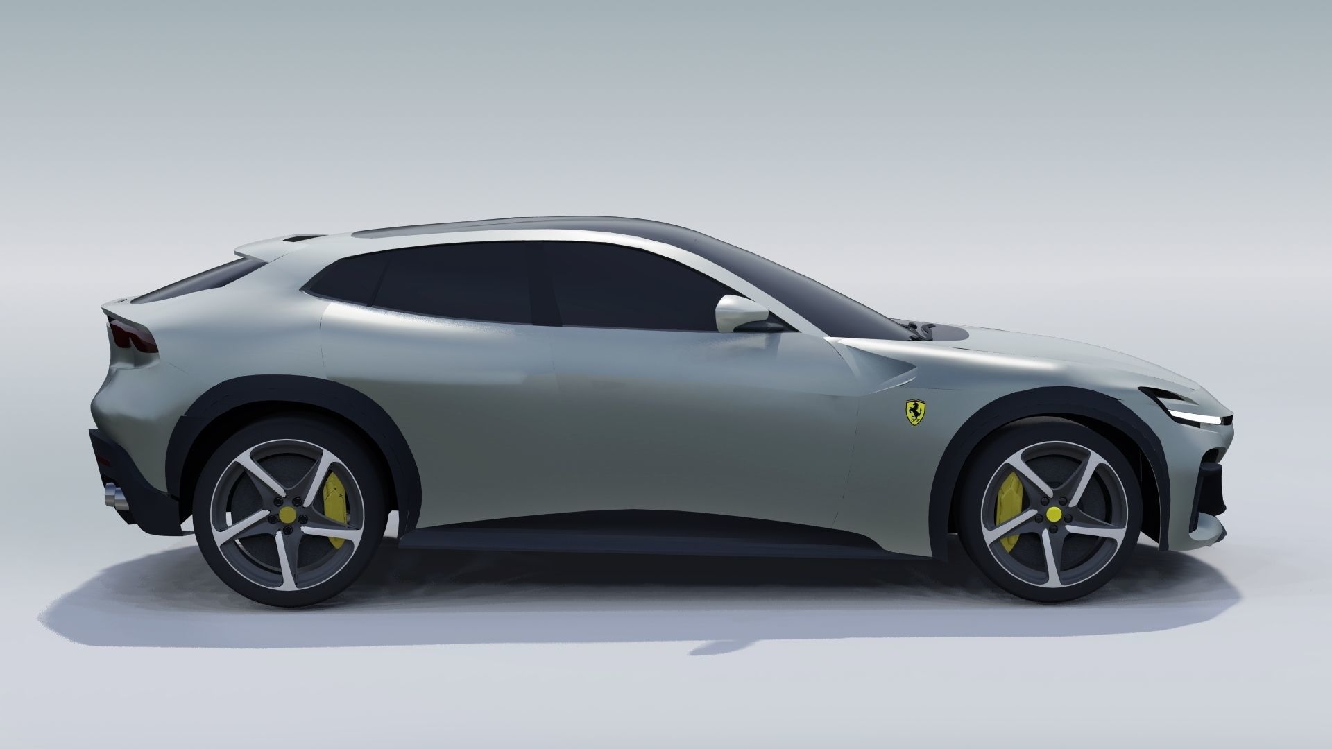 Ferrari Purosangue 2023 Low-poly 3D model_9