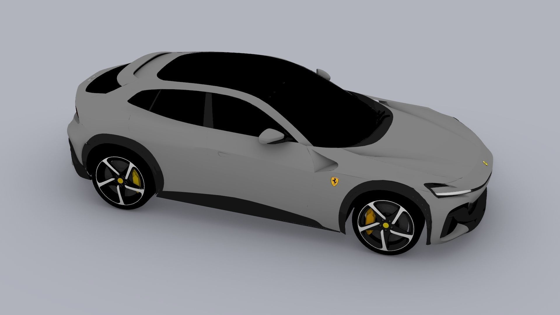 Ferrari Purosangue 2023 Low-poly 3D model_16