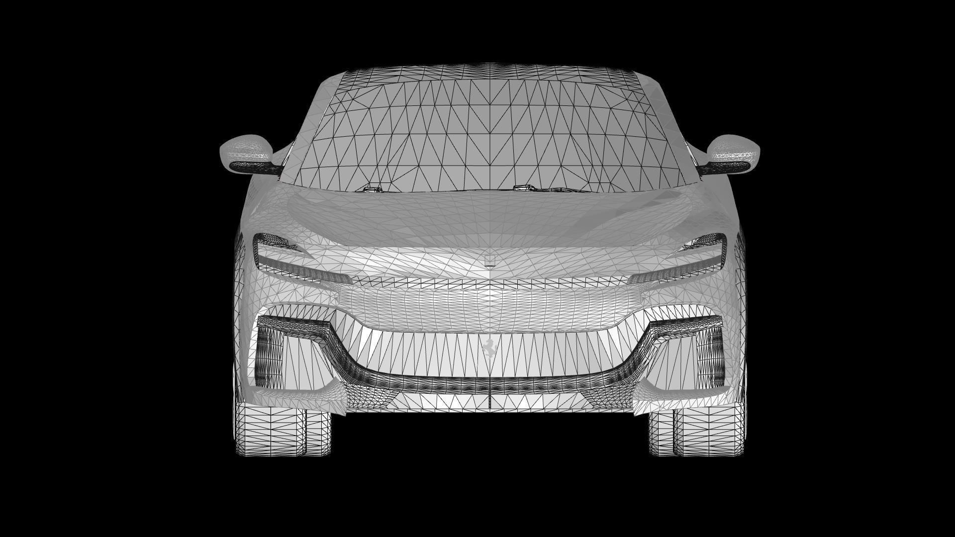 Ferrari Purosangue 2023 Low-poly 3D model_31