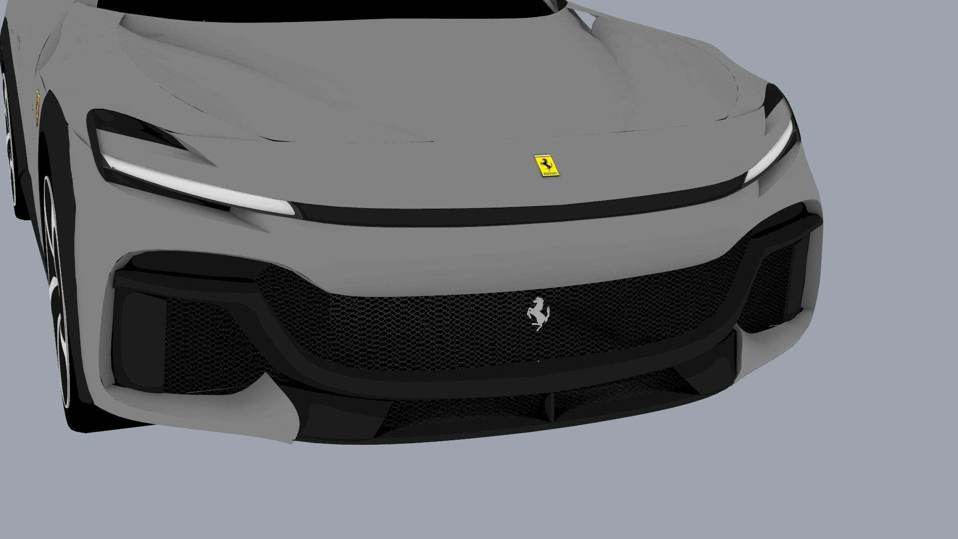 Ferrari Purosangue 2023 Low-poly 3D model_23