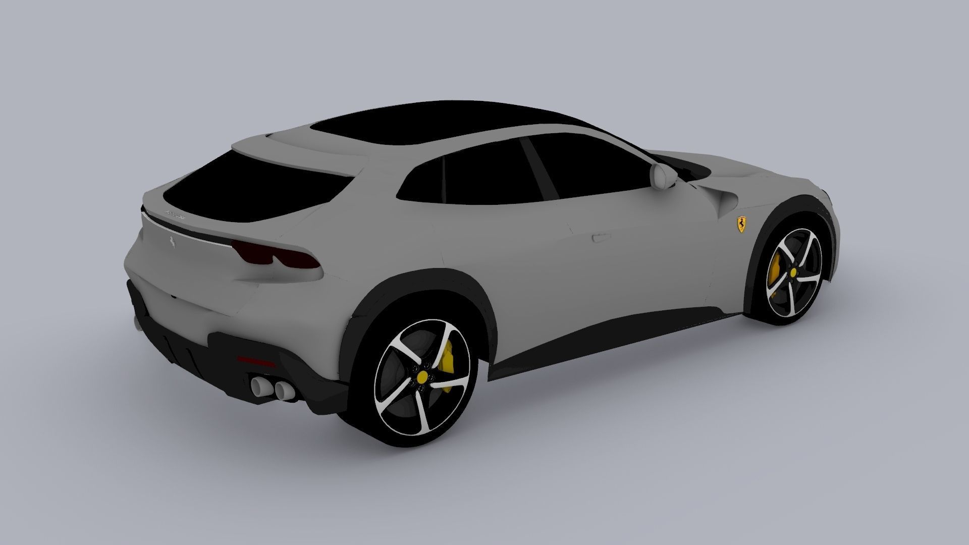 Ferrari Purosangue 2023 Low-poly 3D model_17
