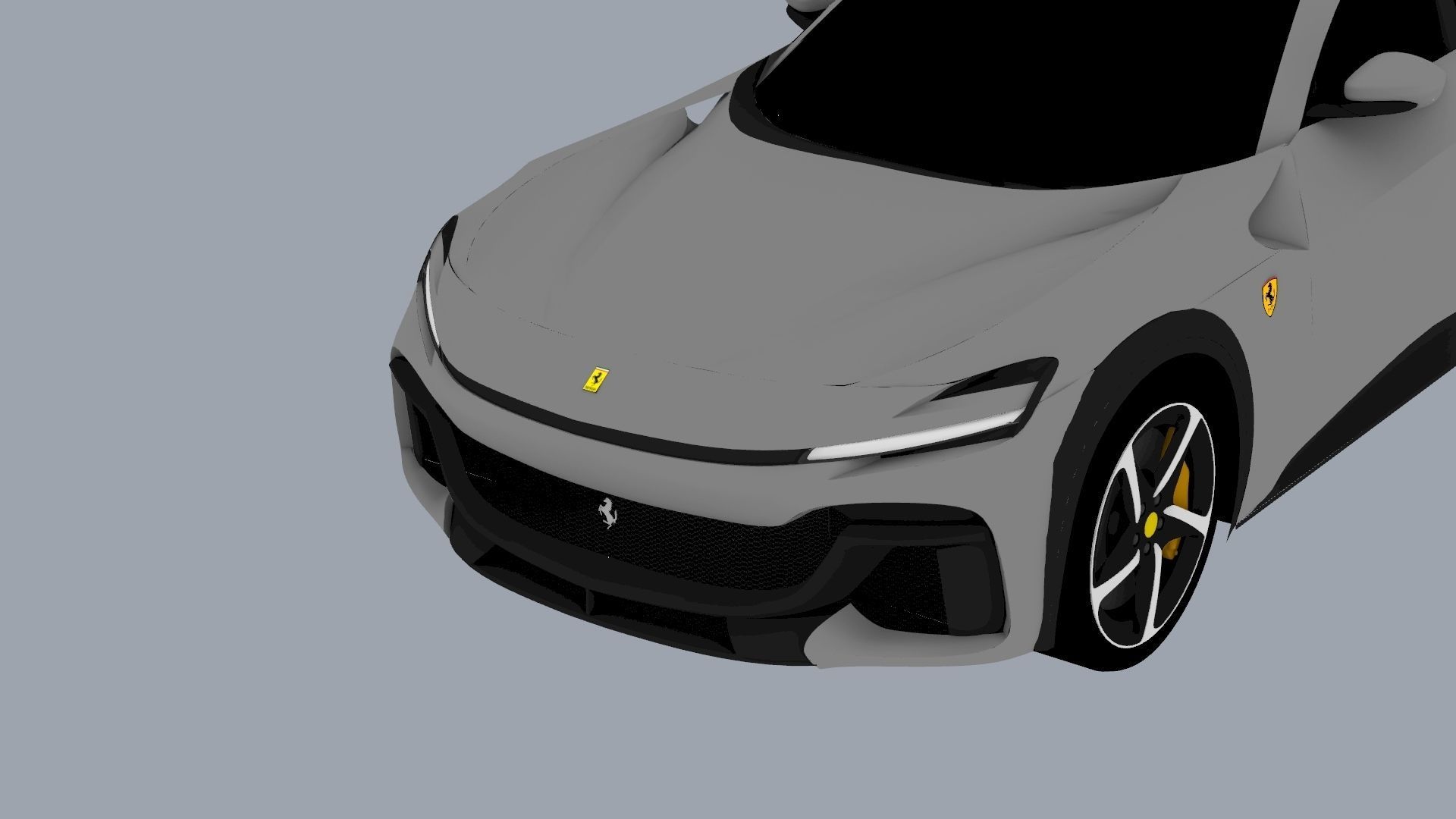 Ferrari Purosangue 2023 Low-poly 3D model_22