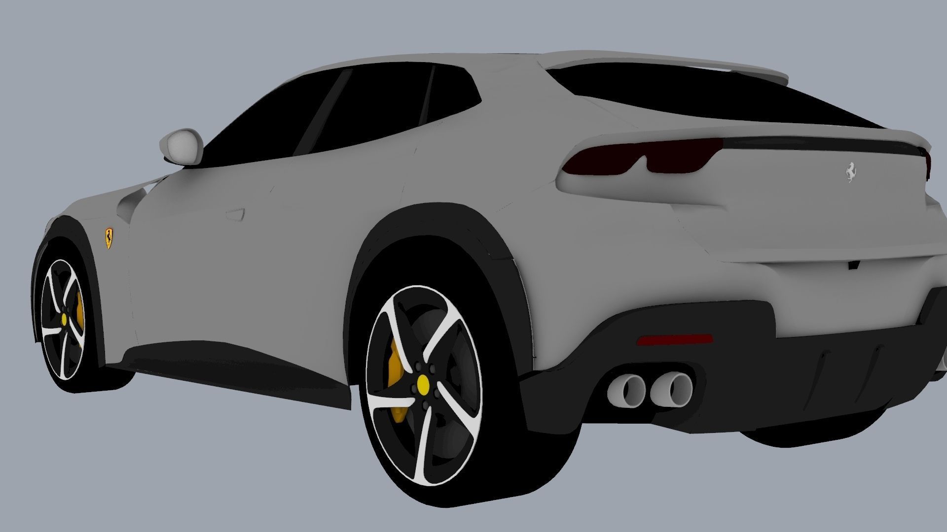 Ferrari Purosangue 2023 Low-poly 3D model_25