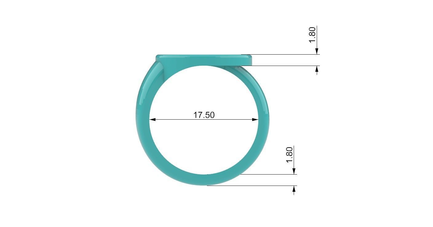 Ring circles 3D print model_8