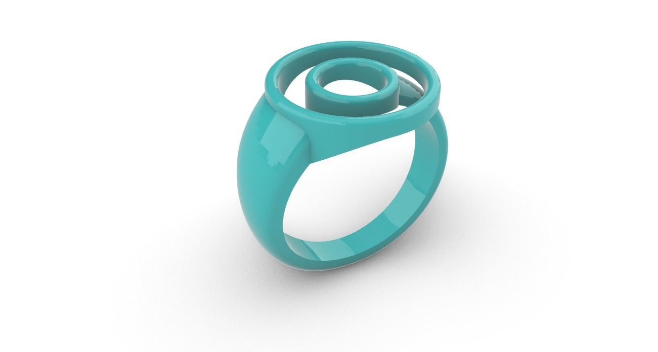 Ring circles 3D print model_9
