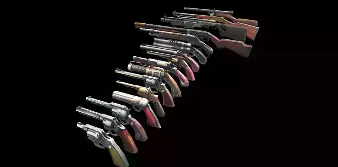 West Gun Pack Weapons