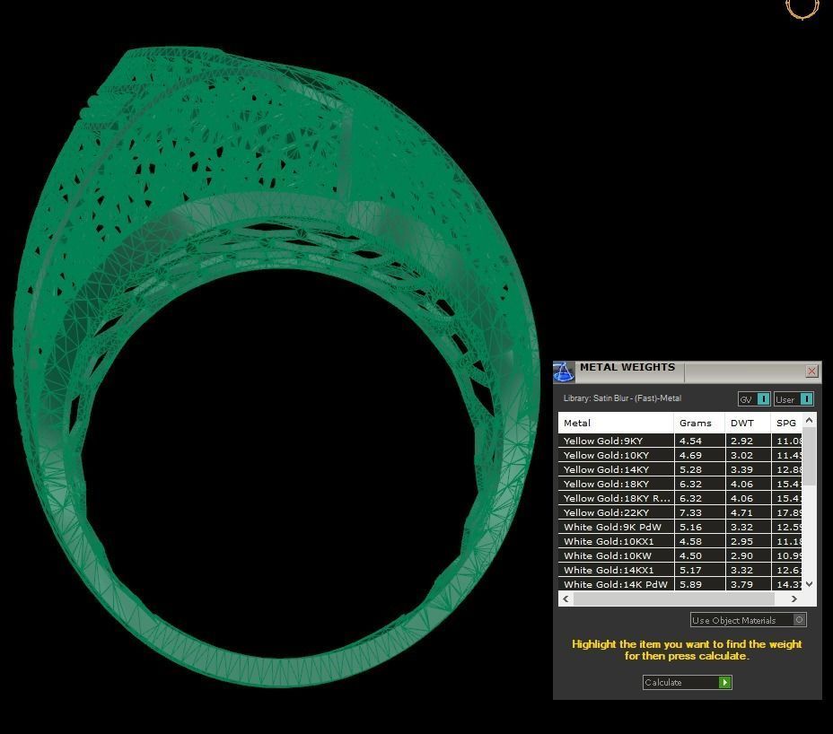 SINGLE ROW STONE RING COLLECTION -R21- 3D print model_10