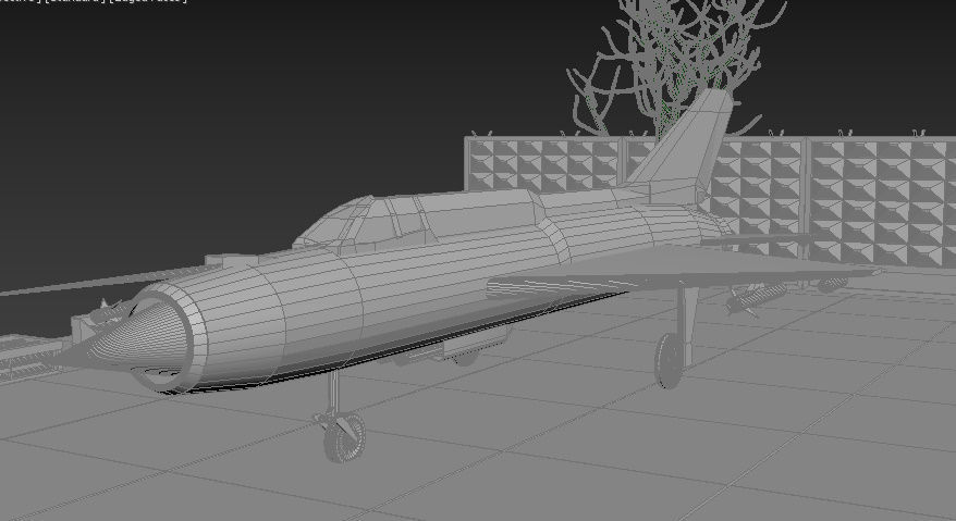 Soviet military bace Low-poly 3D model_4