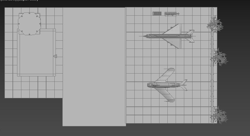 Soviet military bace Low-poly 3D model_19