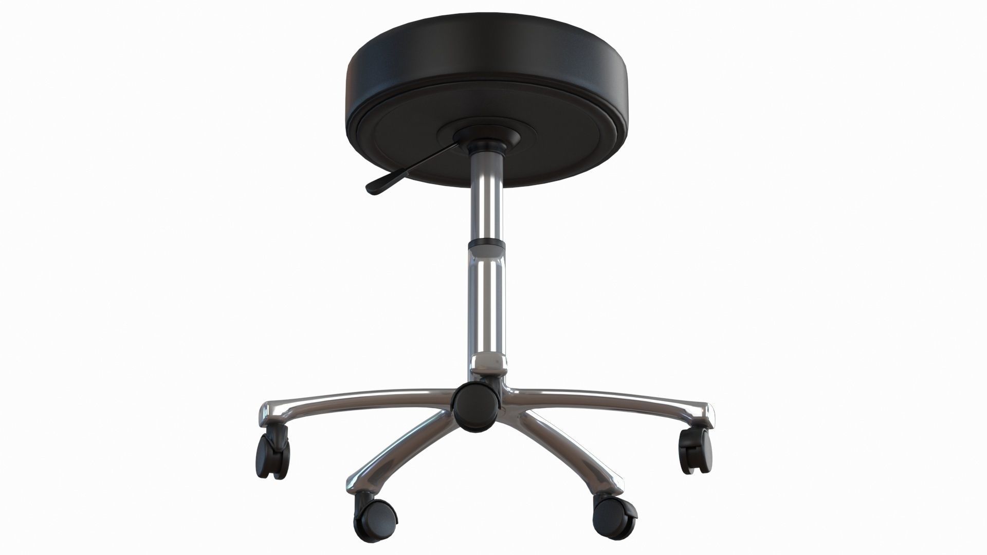 Operating Stool Low-poly 3D model_2