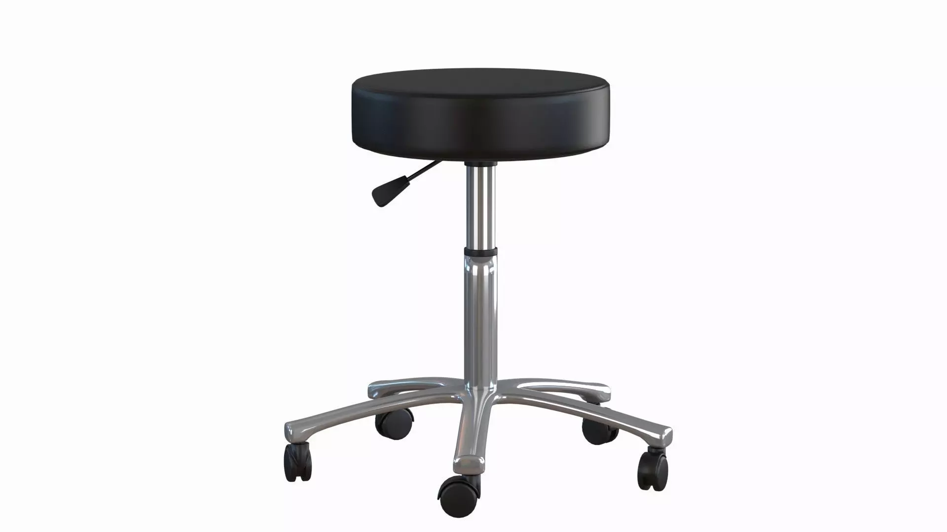Operating Stool Low-poly 3D model_0