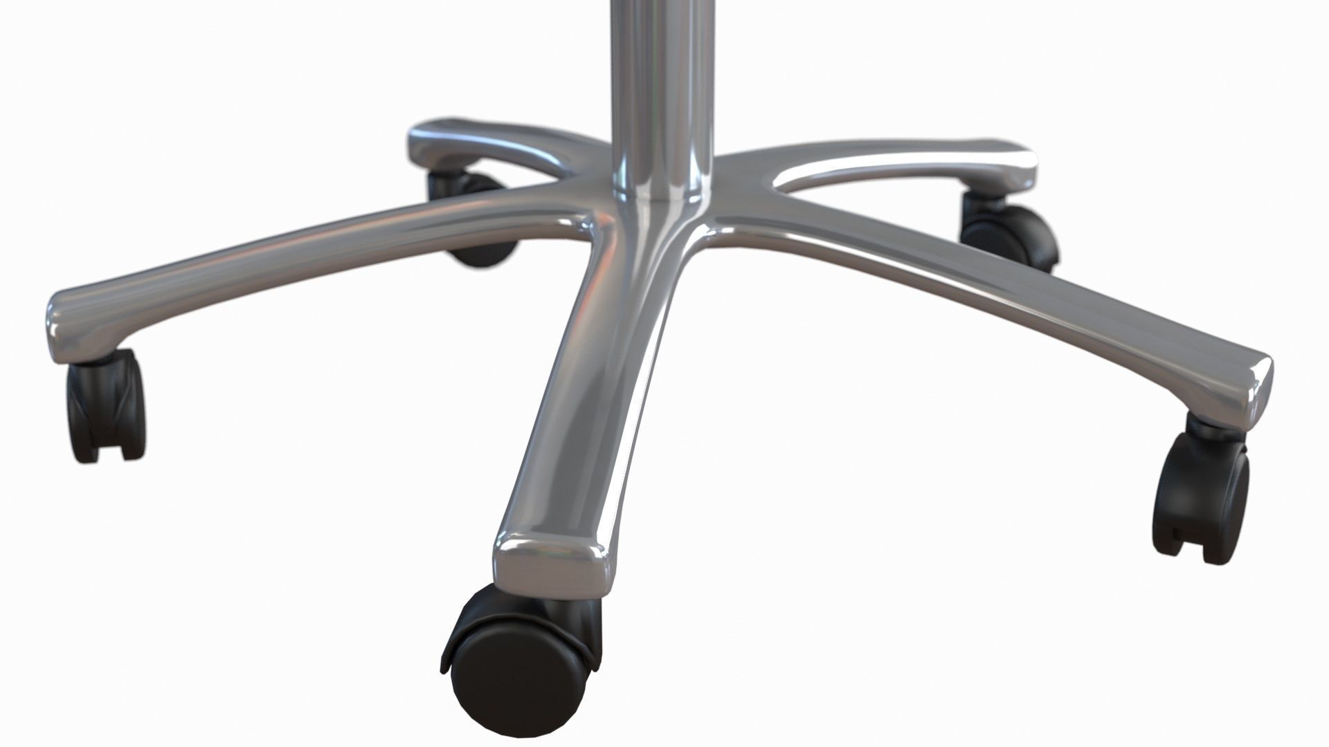 Operating Stool Low-poly 3D model_5