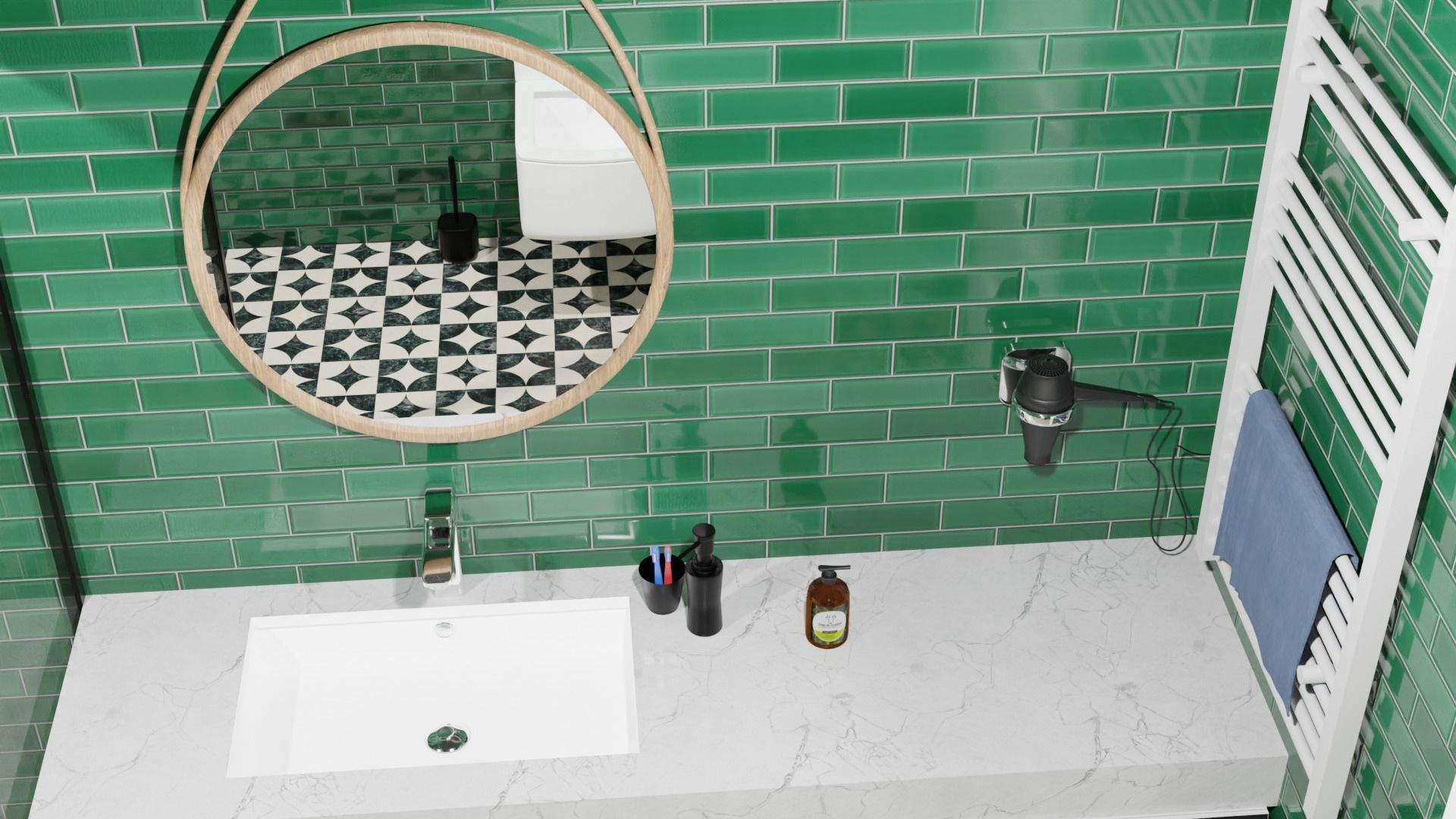 3d toilet bathroom 3D model_2