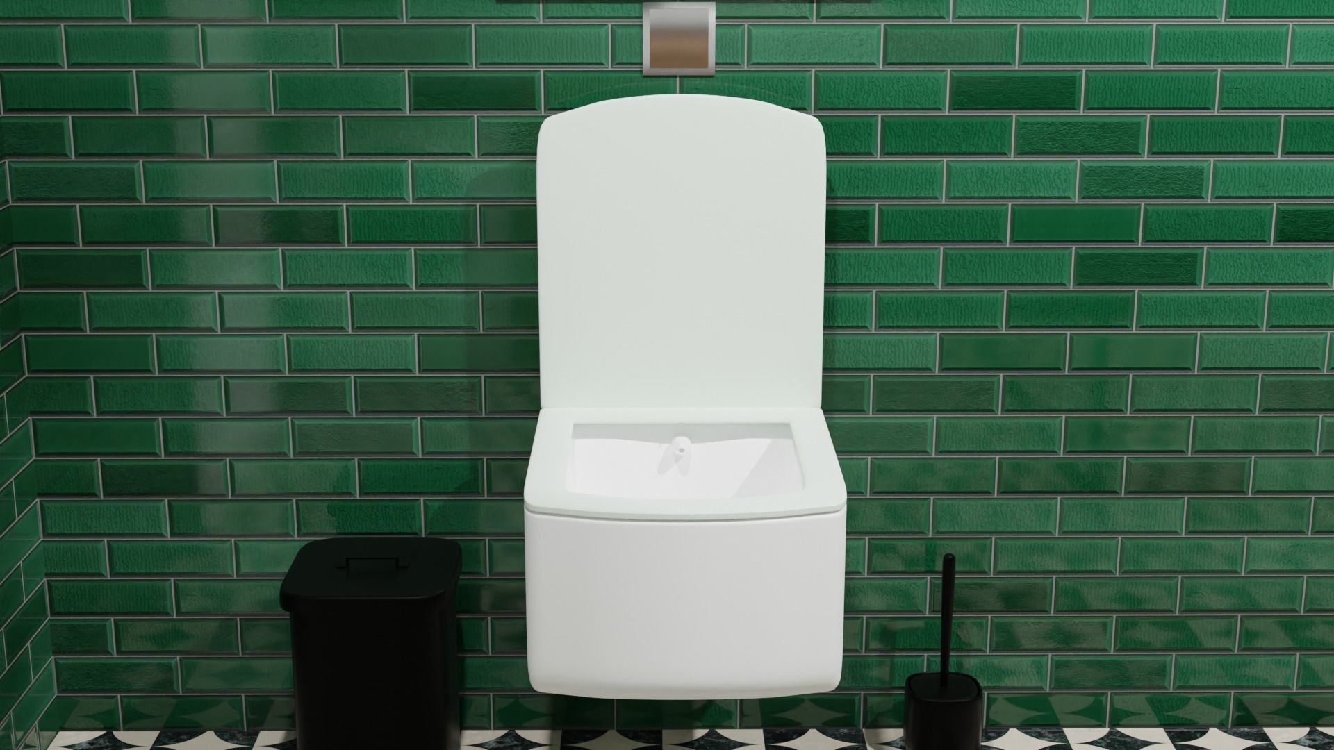 3d toilet bathroom 3D model_8