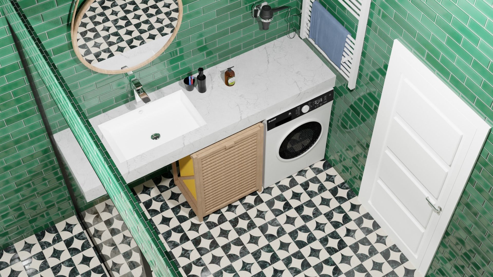 3d toilet bathroom 3D model_3