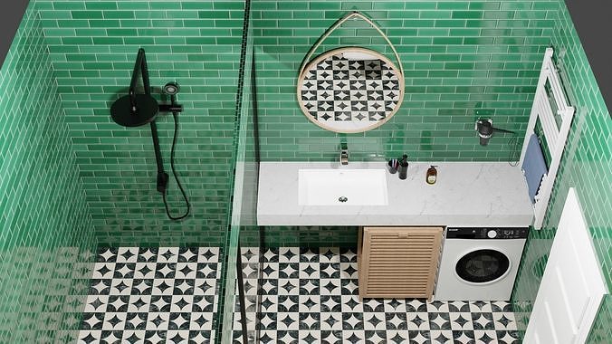 3d toilet bathroom 3D model