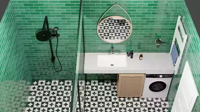 3d toilet bathroom 3D model