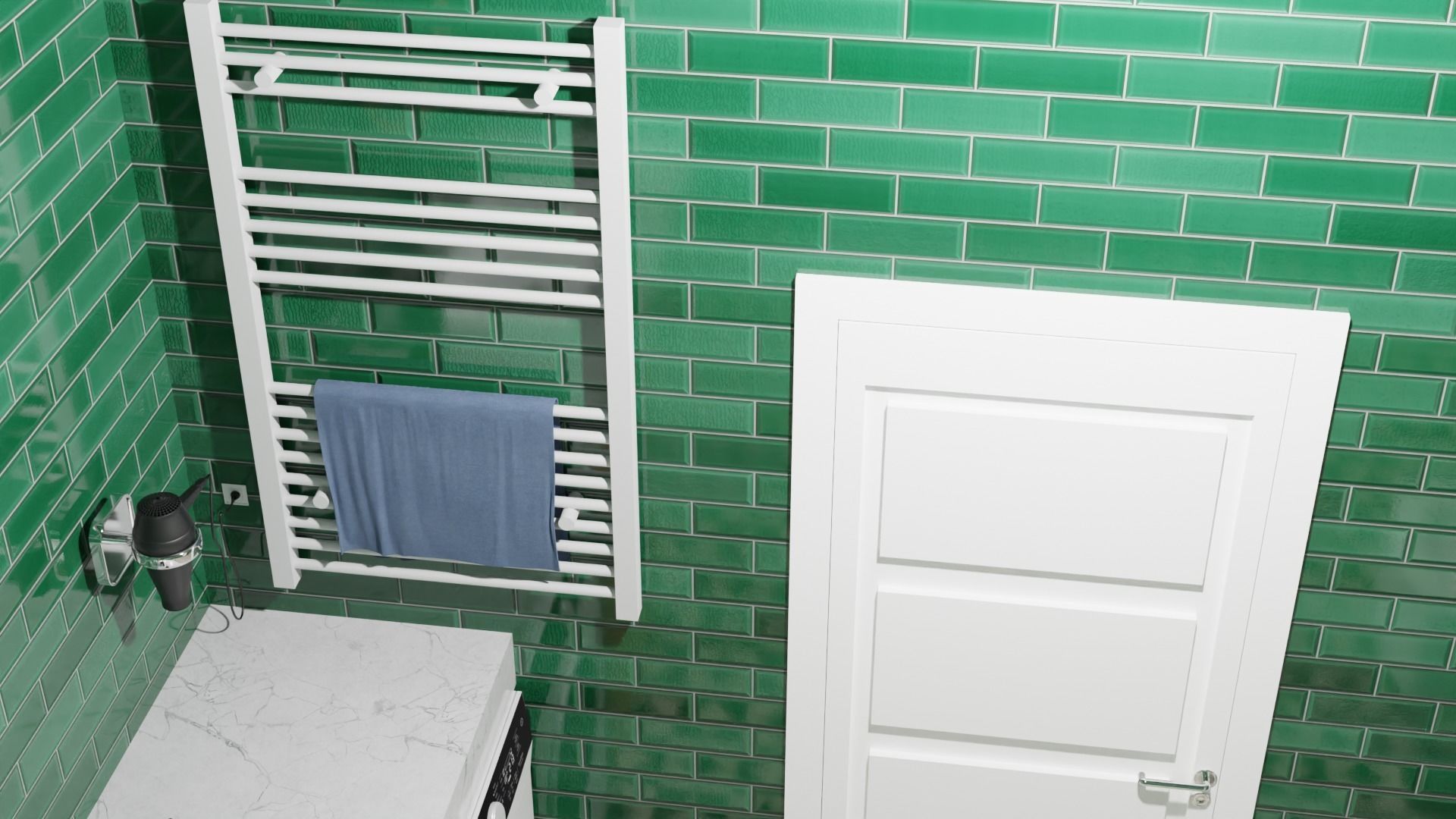 3d toilet bathroom 3D model_4