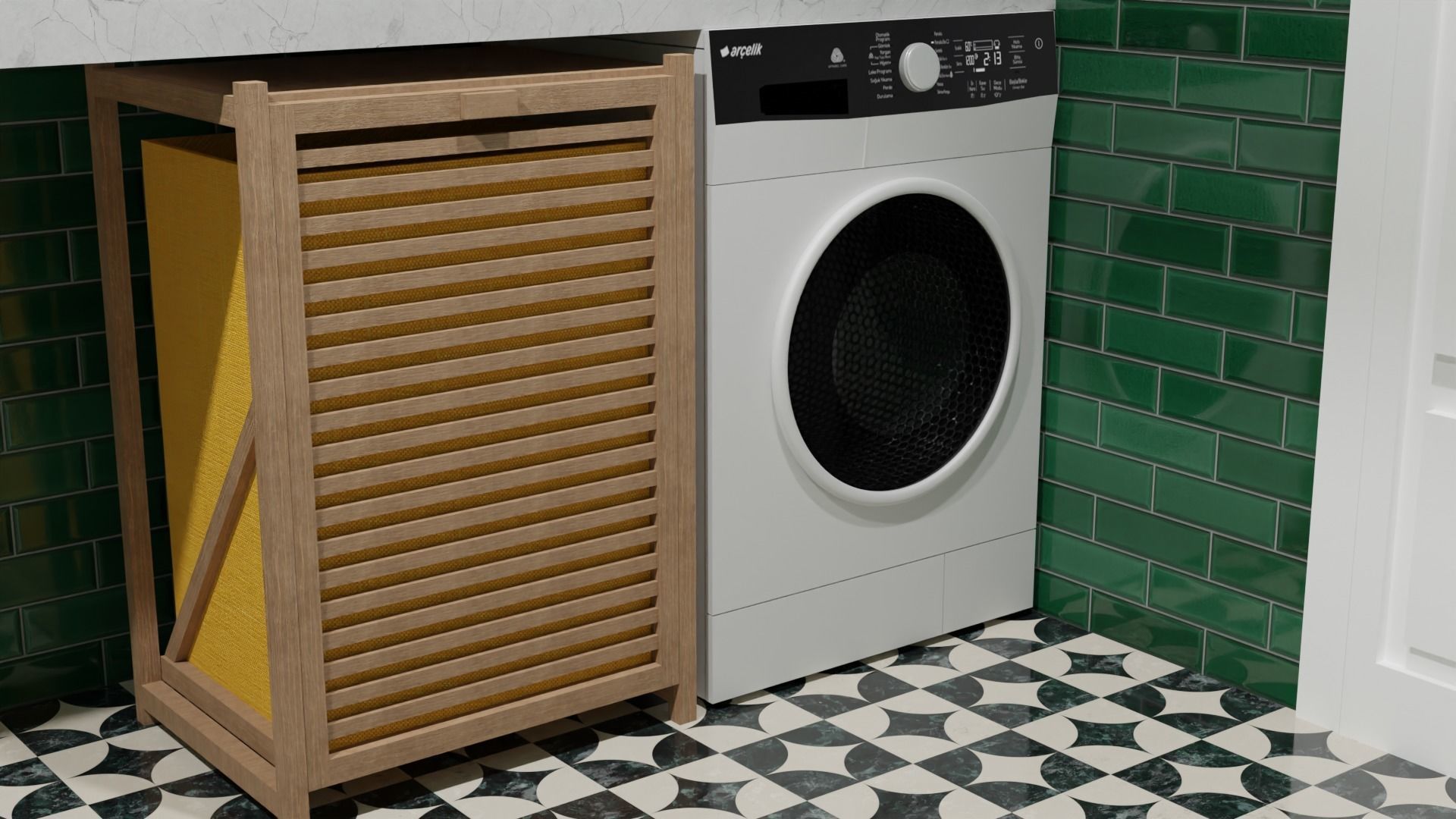 3d toilet bathroom 3D model_7