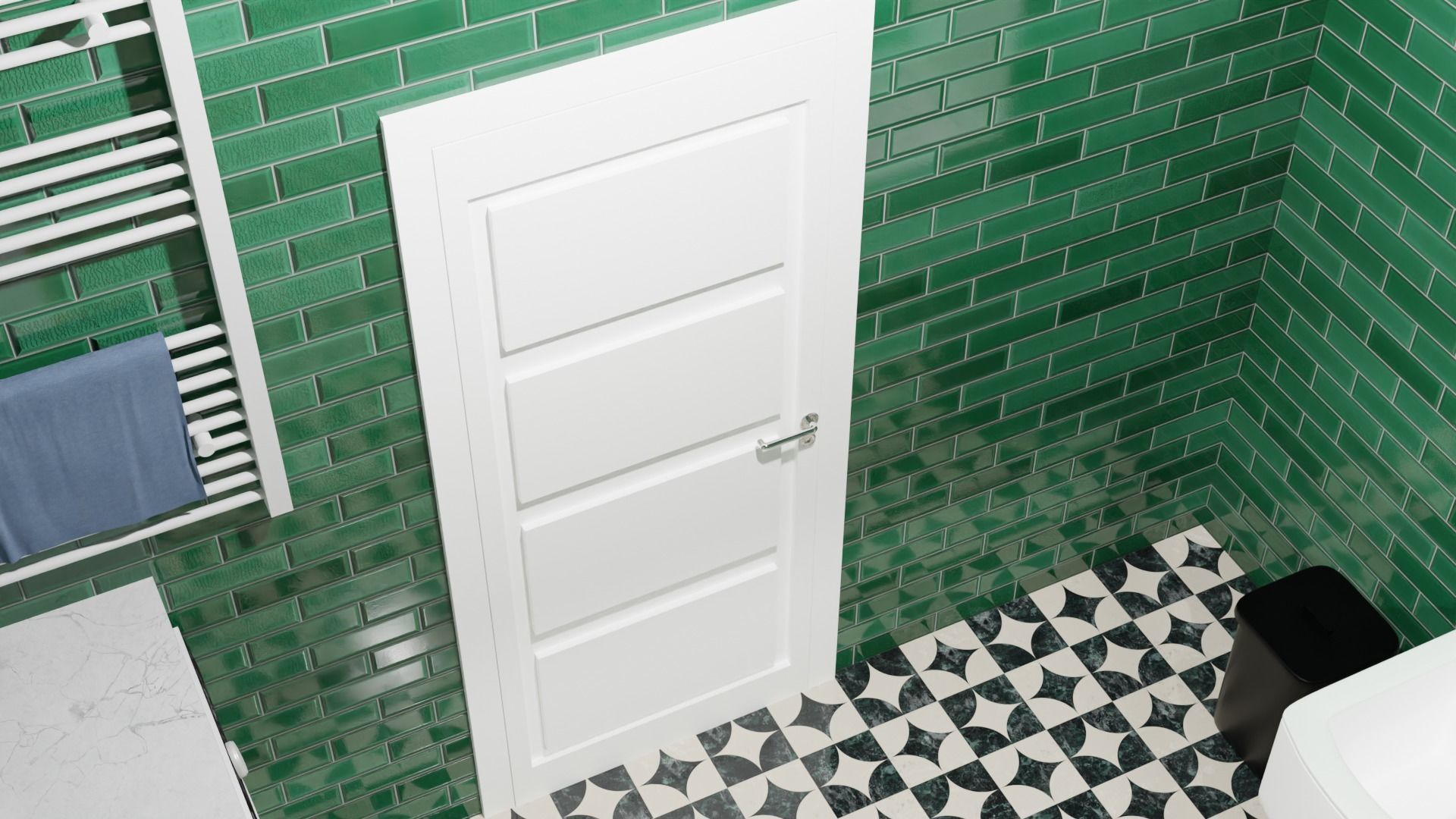 3d toilet bathroom 3D model_5