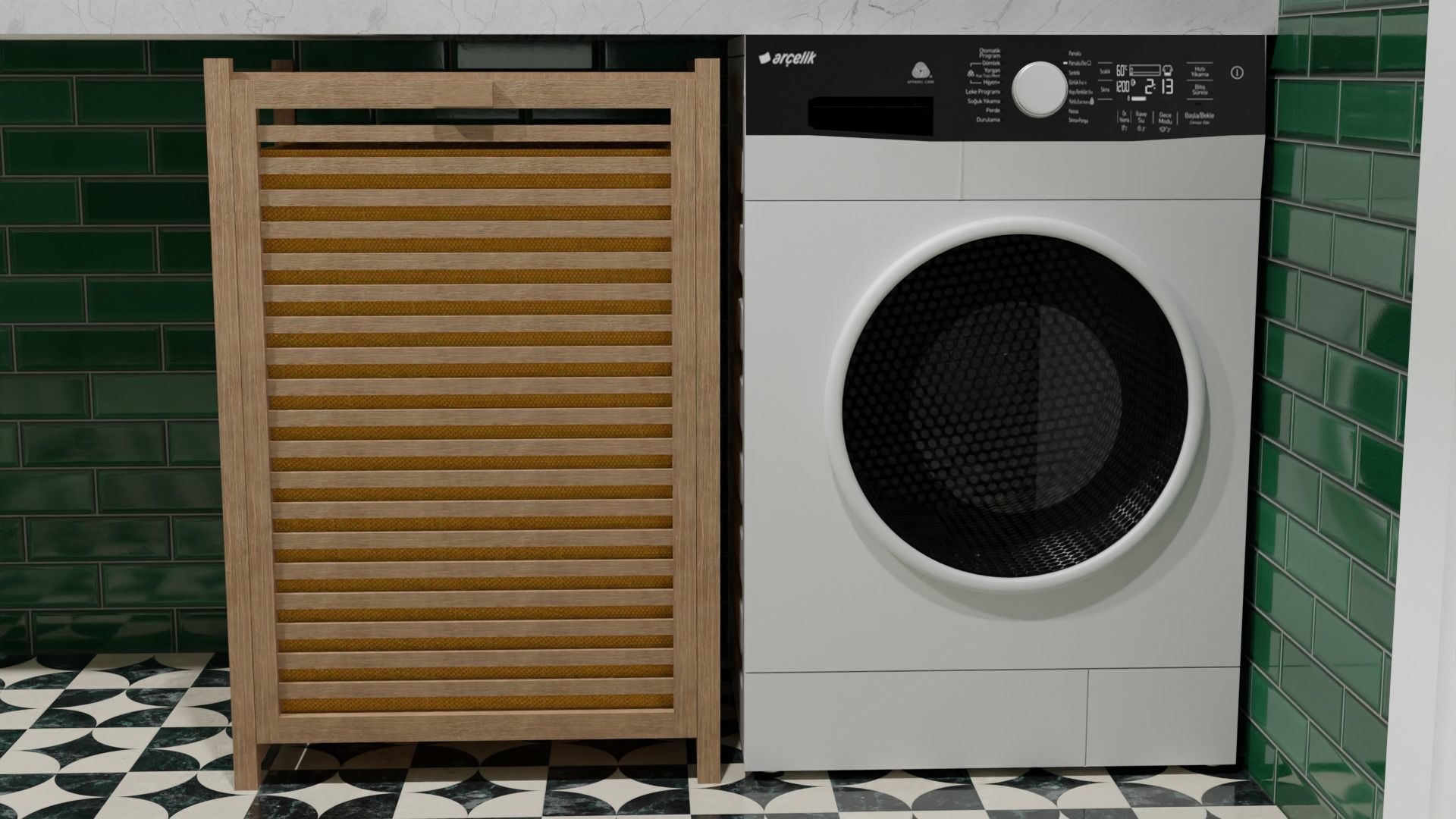 3d toilet bathroom 3D model_6