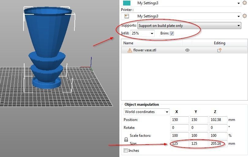 Flower vase 3D print model_3