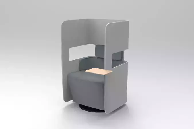 PodSeat office chair with table
