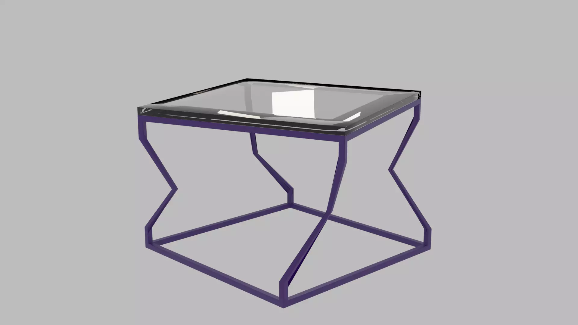TWISTED GLASS TABLE Free low-poly 3D model