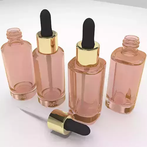oil bottle cosmetic medicine brand mock up