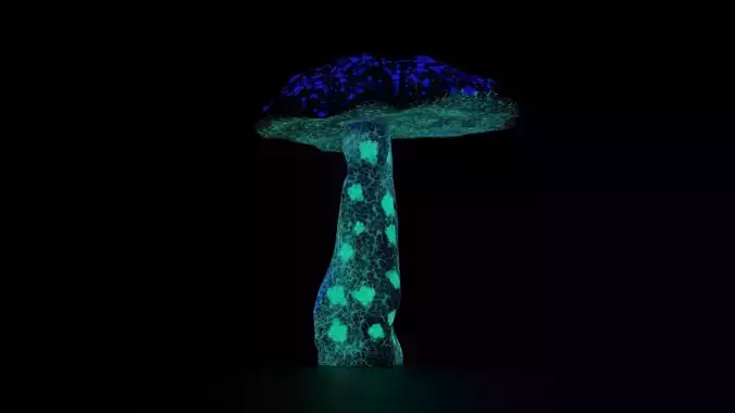 Mushroom glowing