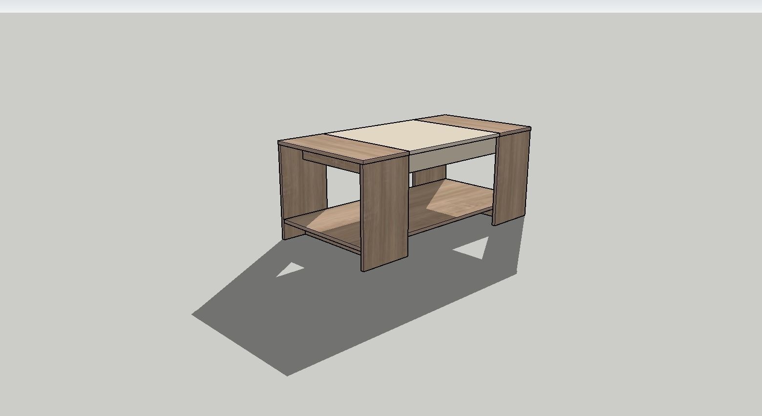 Coffee table-1 - 1102x550x450mm 3D model_5