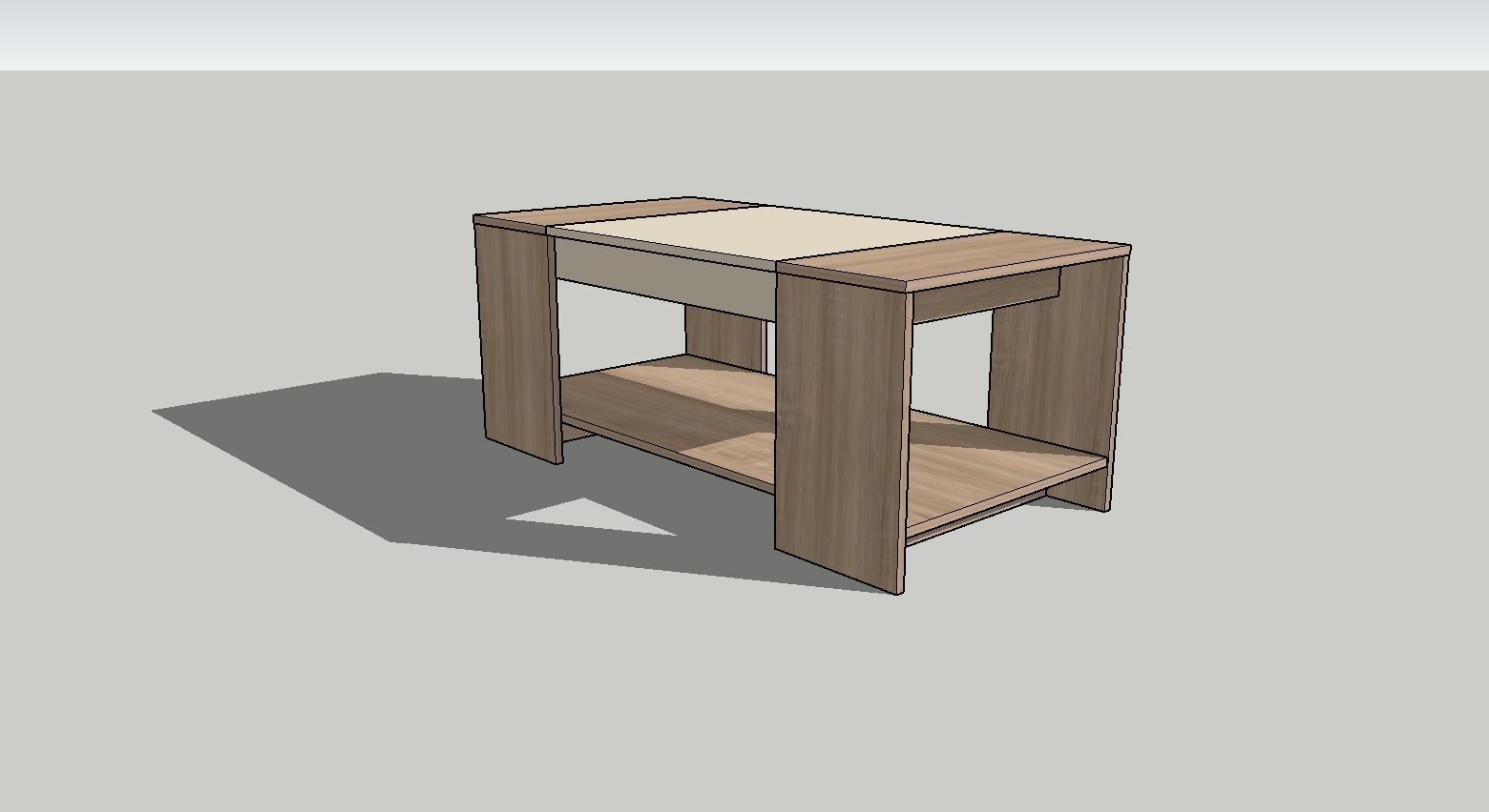 Coffee table-1 - 1102x550x450mm 3D model_1