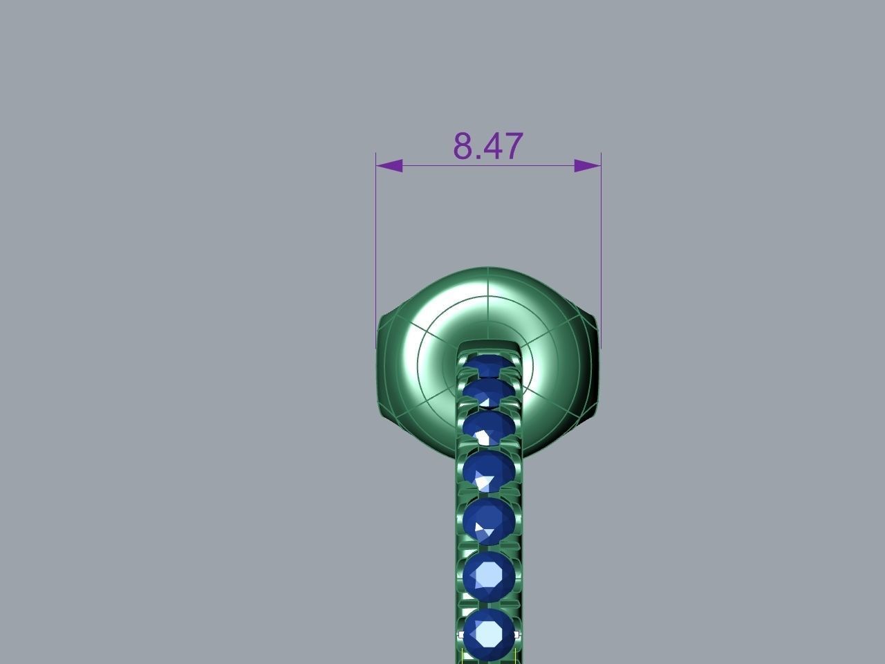 Diamond Hoop Earrings stl files verified 3D print model_5