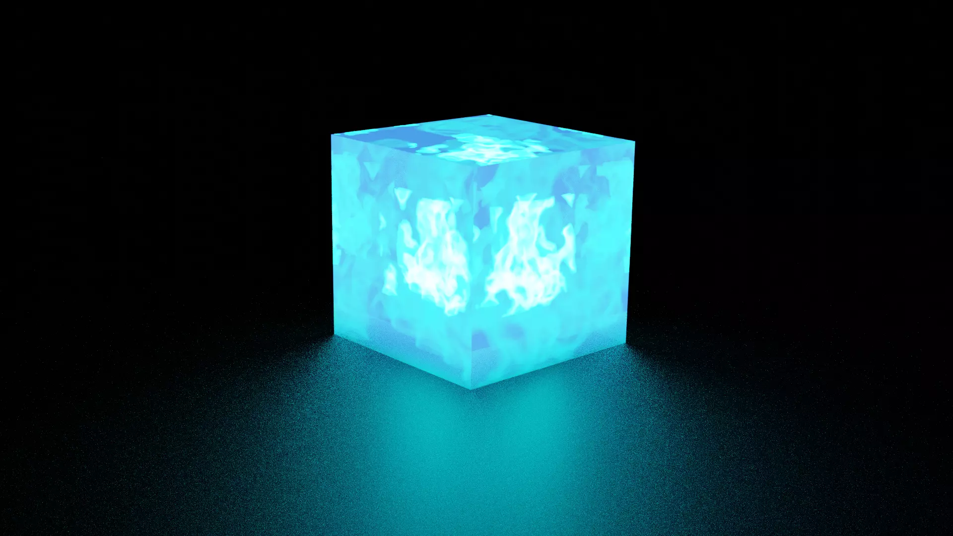 tesseract glowing cube 3D model_0