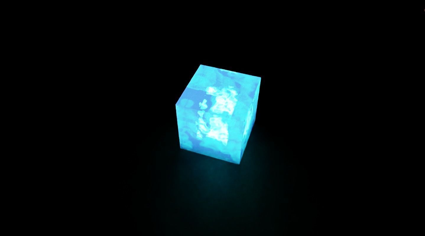 tesseract glowing cube 3D model_3